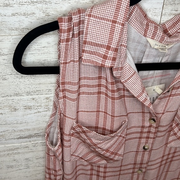 SIM & SAM Sleeveless Blouse | SIZE XL - Picture 4 of 6